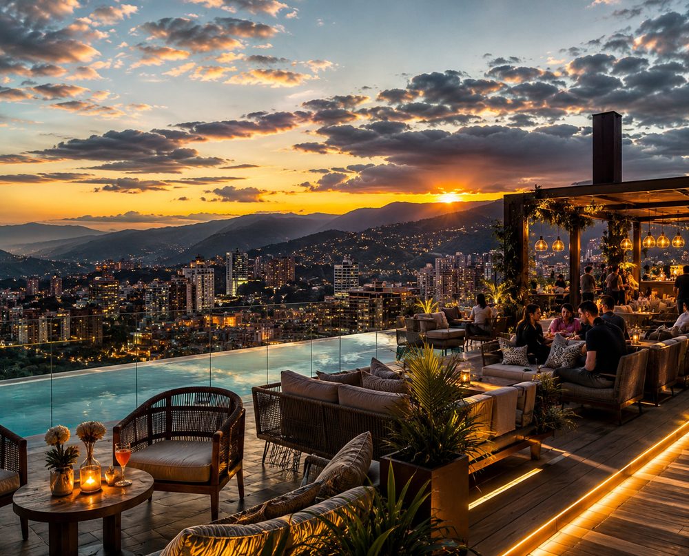 Poblado rooftops